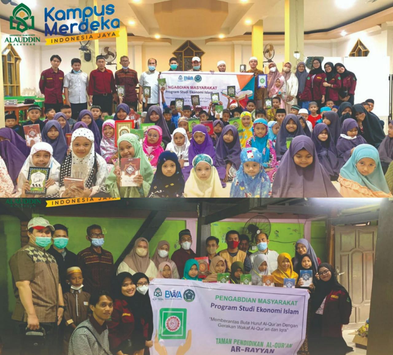 Gambar Prodi Ekonomi Islam UIN Alauddin Gelar Pengabdian Masyarakat di TPA Ar-Rayyan dan An-Nur