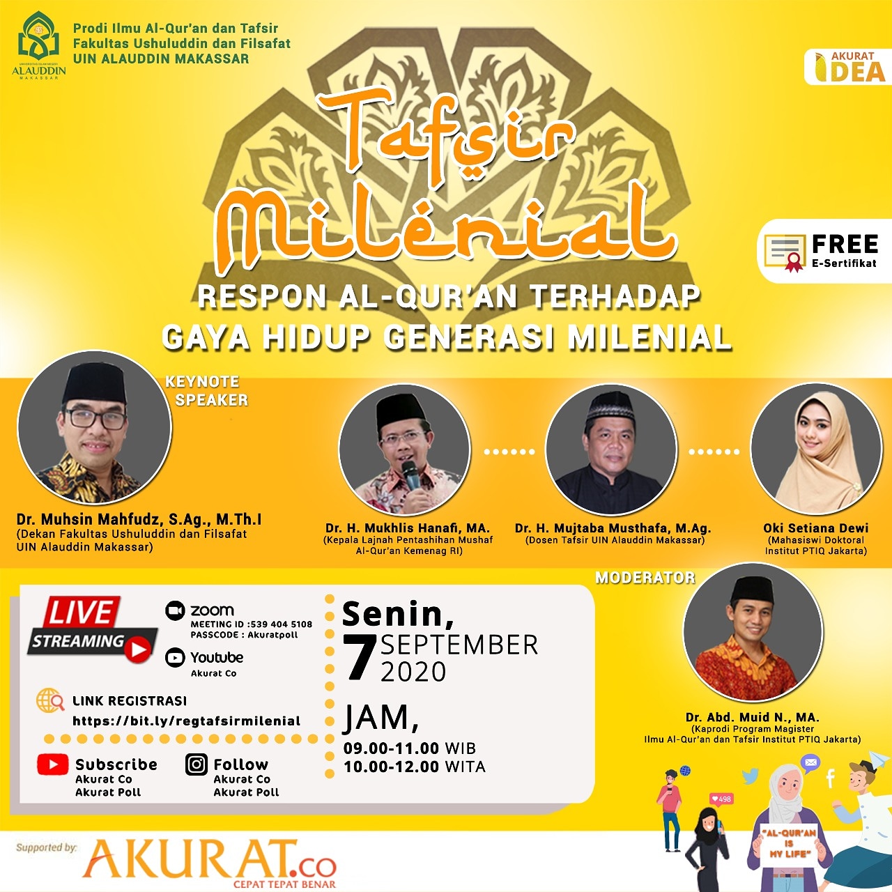 Gambar PRODI IQT FUFP GELAR SEMINAR NASIONAL TAFSIR AL-QURAN MILLENIAL