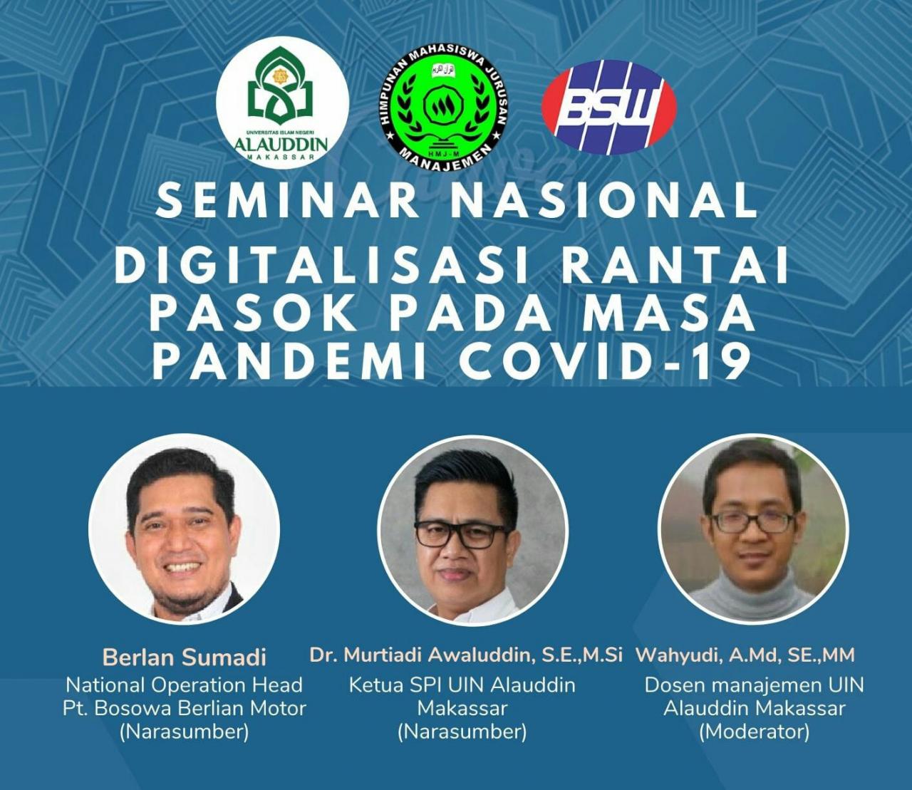 Gambar Prodi Manajemen UIN Alauddin Bahas Digitalisasi Rantai Pasok di Tengah Covid-19