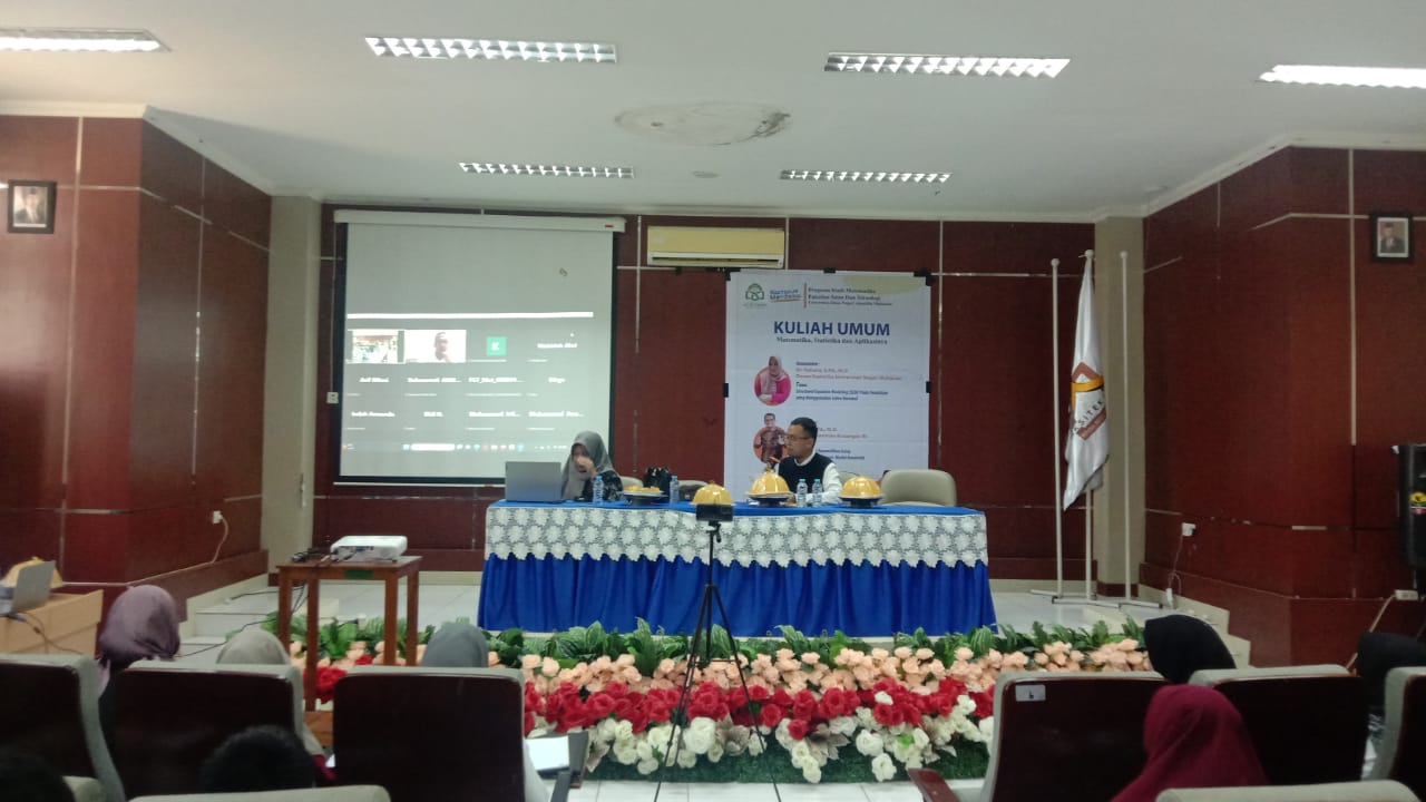 Gambar Prodi Matematika UIN Alauddin Gelar Kuliah Umum, Hadirkan DJPR Kementrian Keuangan RI