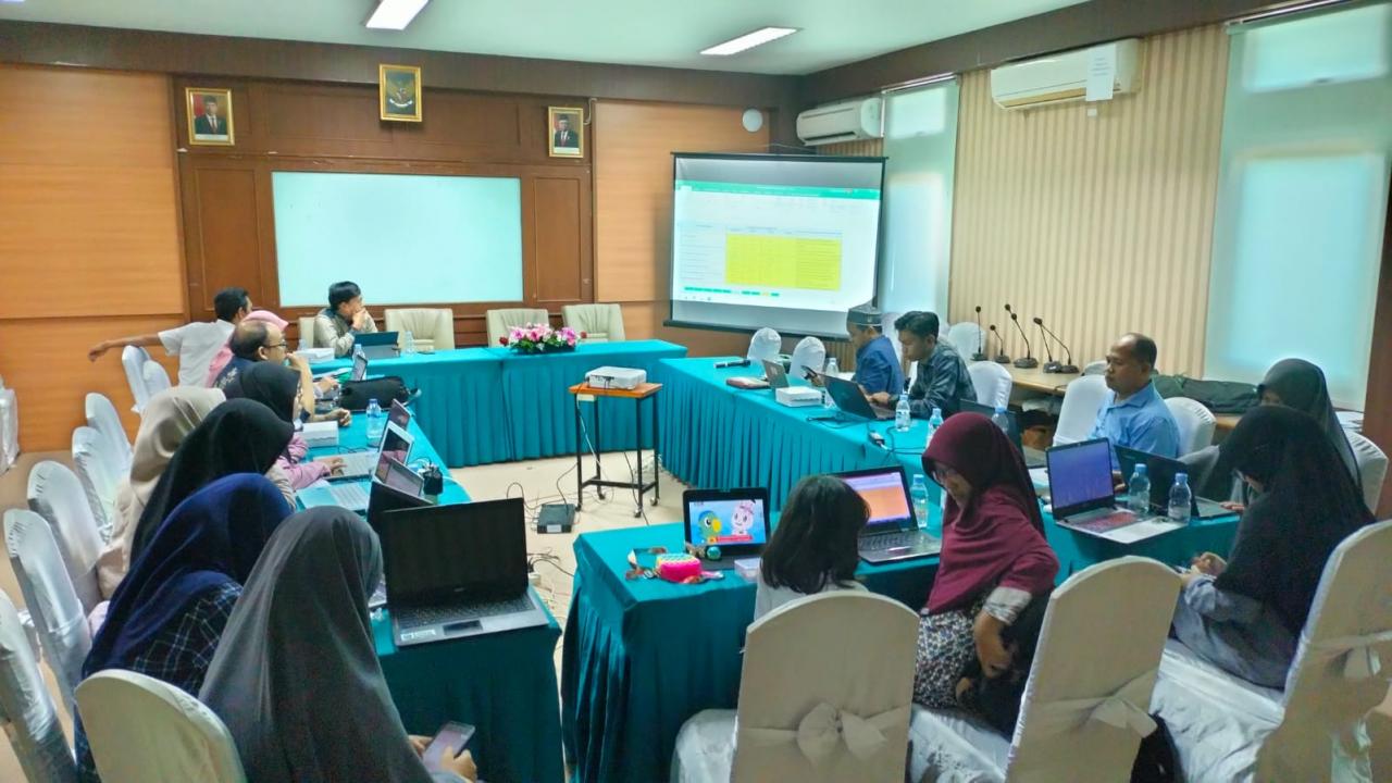 Gambar Prodi PBA UIN Alauddin Rapat Evaluasi dan Simulasi Persiapan Akreditasi