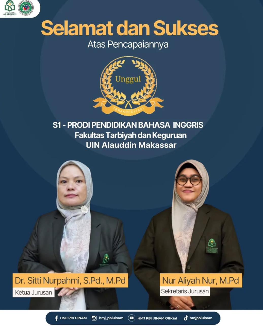 Gambar Prodi PBI UIN Alauddin Raih Akreditasi Unggul