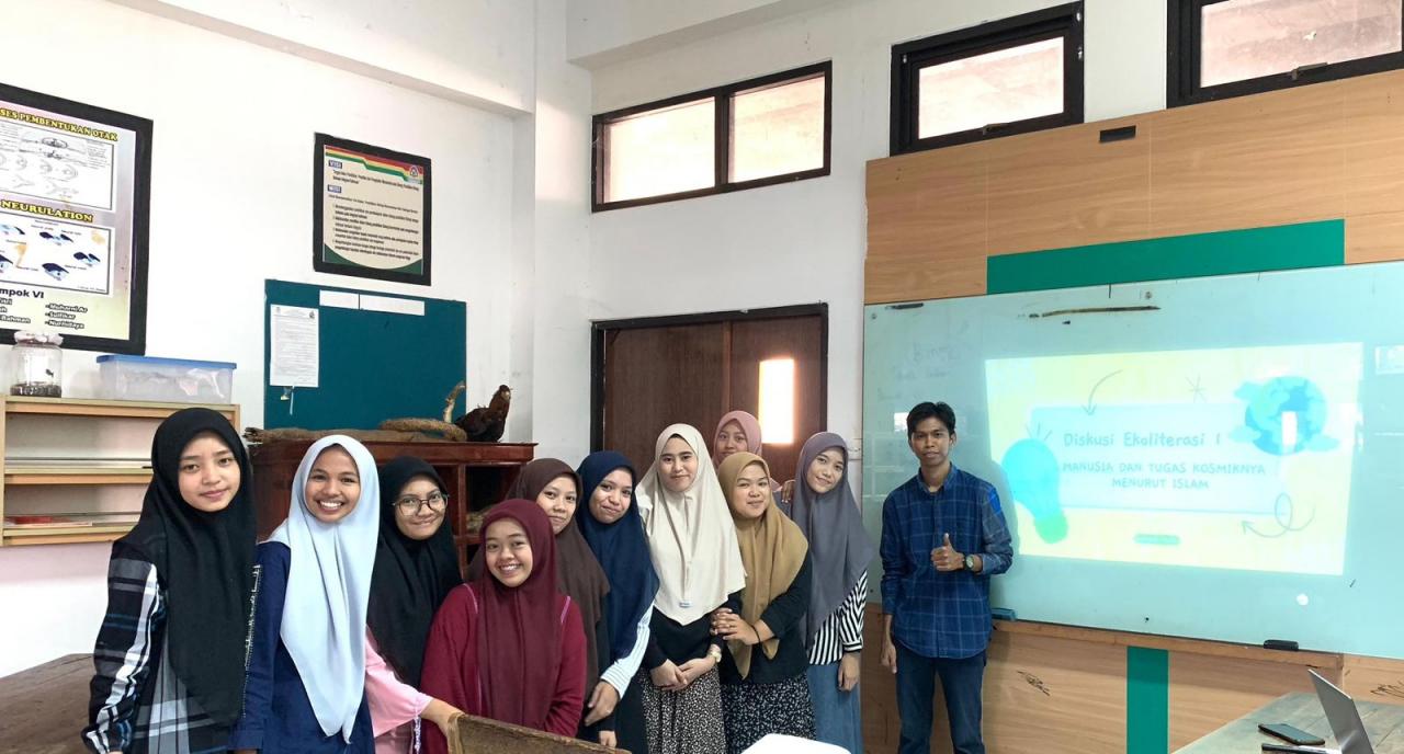 Gambar Prodi Pendidikan Biologi Diskusi Soal Ekoliterasi I: Manusia dan Tugas Kosmiknya Menurut Islam
