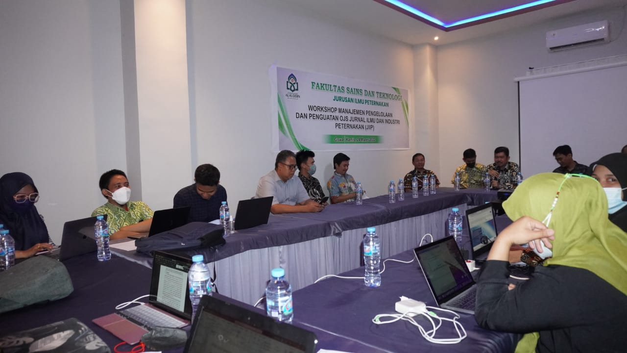 Gambar Prodi Peternakan FST UIN Alauddin Gelar Workshop Penguatan OJS JIIP