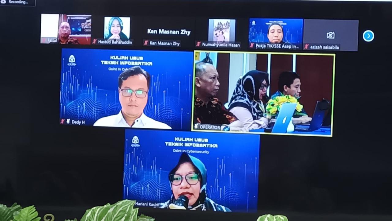 Gambar Prodi TI FST UIN Alauddin Gelar Kuliah Umum Bahas Osint In Cybersecurity