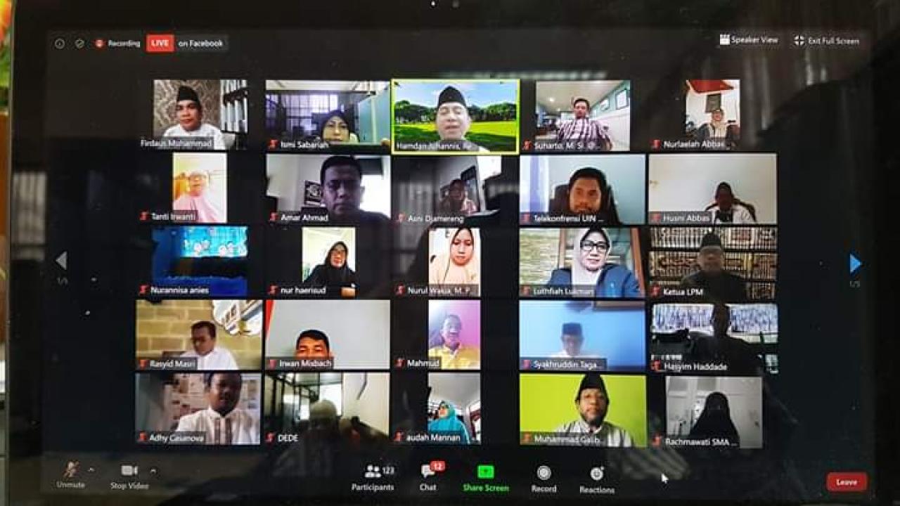 Gambar Prof Hamdan Juhannis Penceramah Halal Bihalal Fakultas Dakwah dan Komunikasi UIN Alauddin