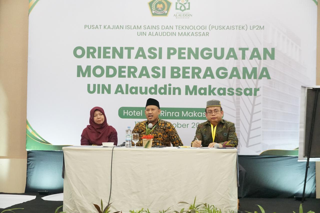 Gambar PUSKAISTEK UIN Alauddin Tutup Orientasi Penguatan Moderasi Beragama