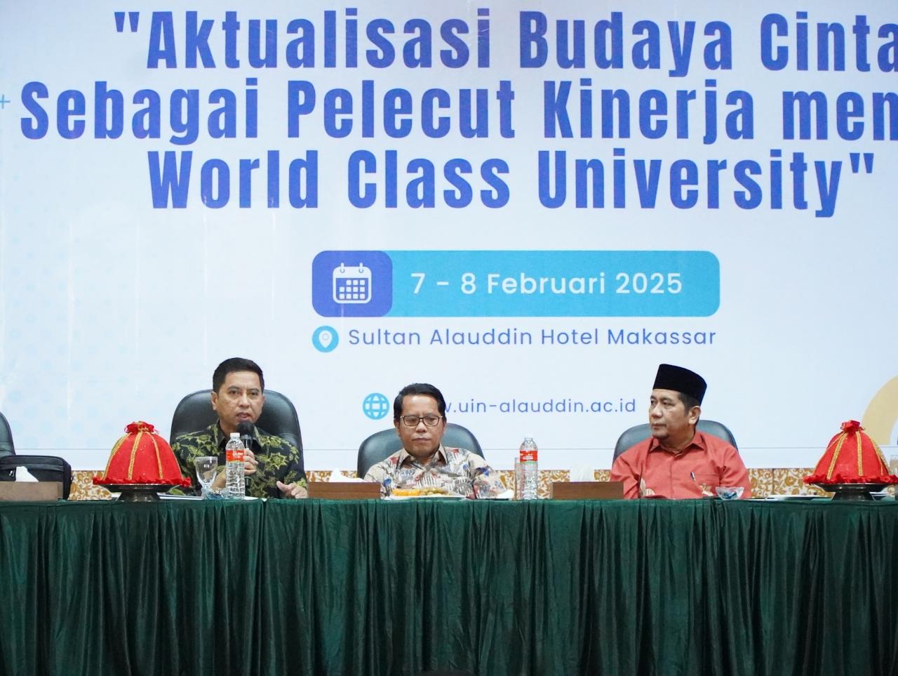 Gambar Raker UIN Alauddin Makassar Aktualisasi Budaya Cinta sebagai Katalis Menuju World Class University