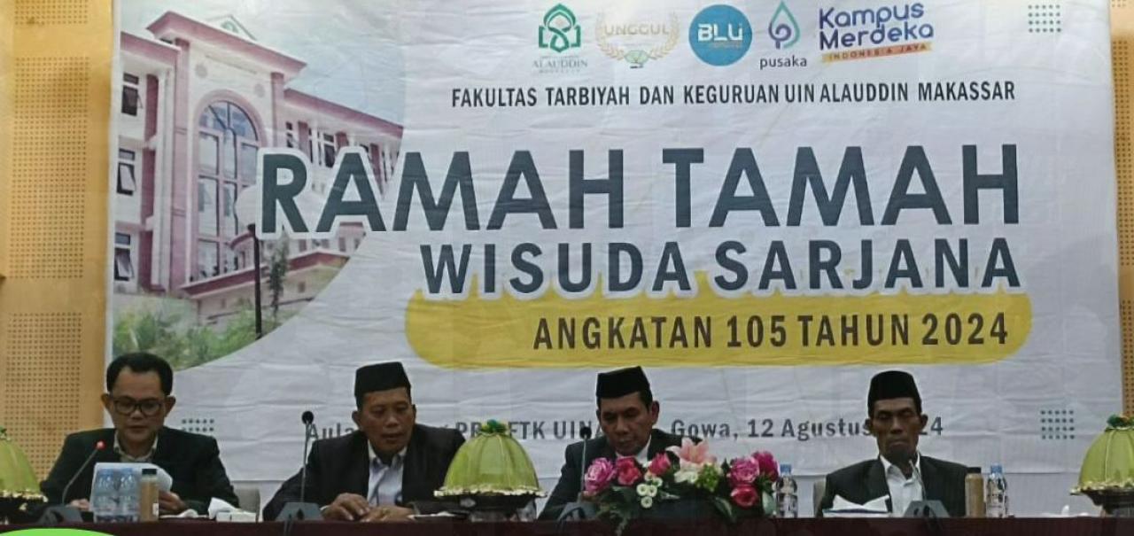 Gambar Ramah Tamah Wisuda Angkatan 105, FTK UIN Alauddin Lepas 46 Alumni Siap Kerja