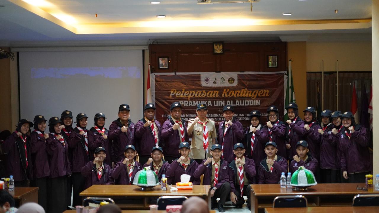 Gambar Rektor Lepas Kontingen Pramuka UIN Alauddin Makassar Ikut PWN di IAIN Gorontalo
