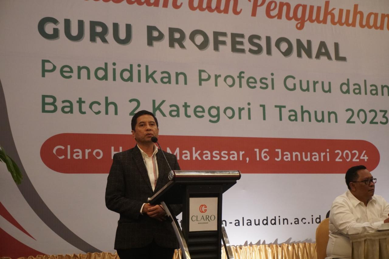 Gambar Rektor UIN Alauddin: Guru Profesional Tidak Boleh Mudah Baper dan Terjebak pada Kebodohan