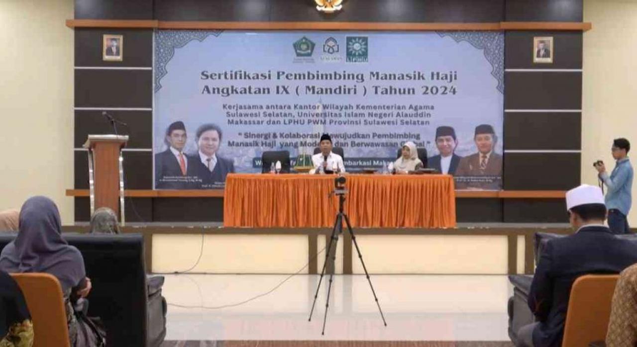 Gambar Rektor UIN Makassar Tutup Kegiatan Sertifikasi Pembimbing Manasik Haji, 84 Peserta Dinyatakan Lulus