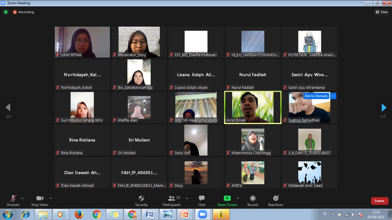 Gambar Riset Talk UKM RITMA UIN Alauddin Bahas Problematika Vaksinasi di Era Pandemi Covid 19