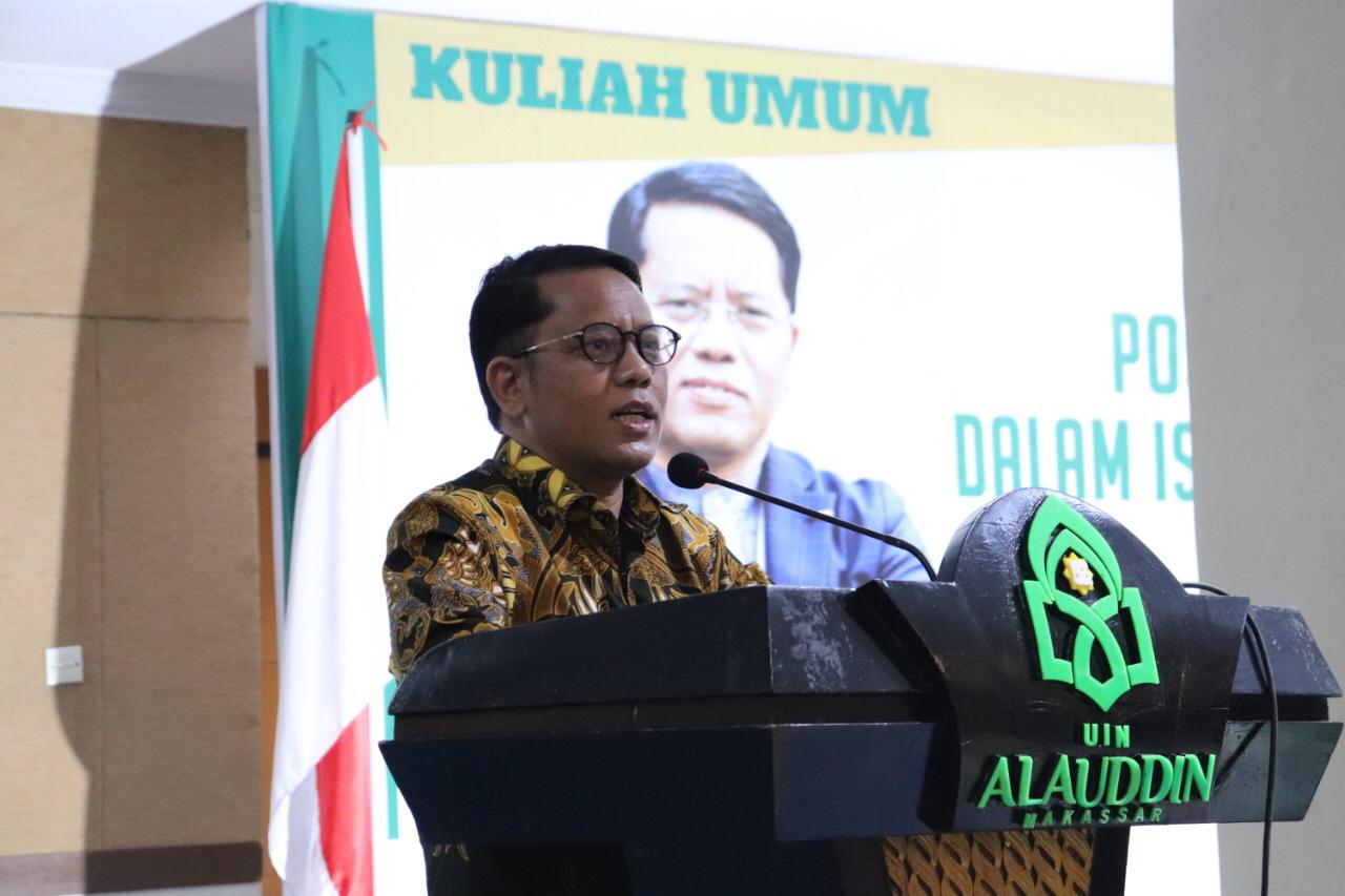 Gambar Beri Kuliah Umum di UIN Alauddin, Dirjen Bimas Islam Dorong Penguatan Peran Keumatan dan Kebangsaan