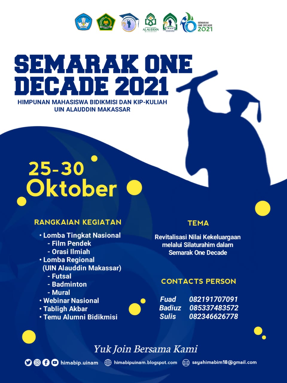 Gambar Semarak One Decade 2021, HIMABIP UIN Alauddin Buka Beragam Event