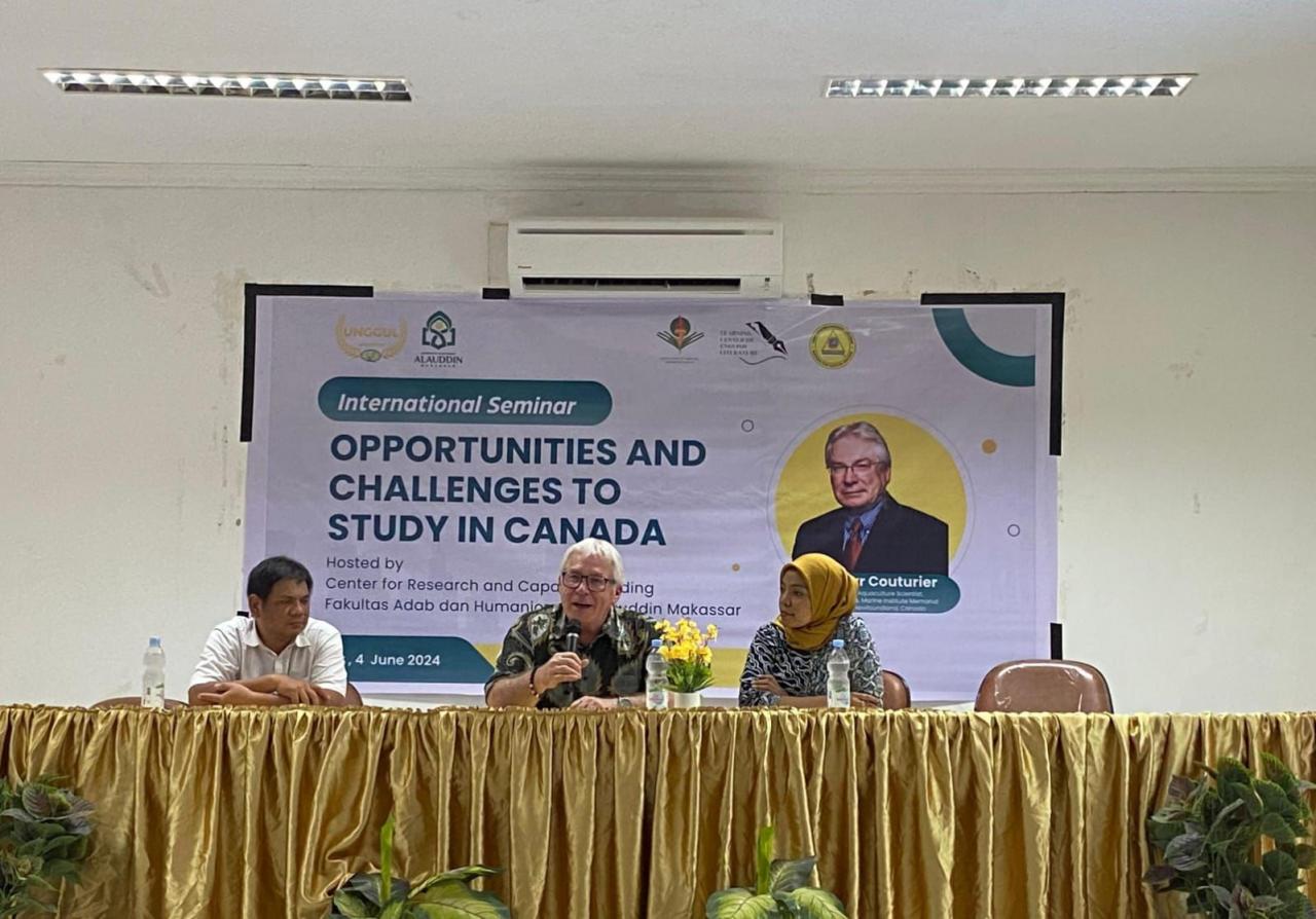 Gambar Seminar Internasional  FAH UIN Alauddin Makassar Bahas Peluang dan Tantangan Belajar di Kanada