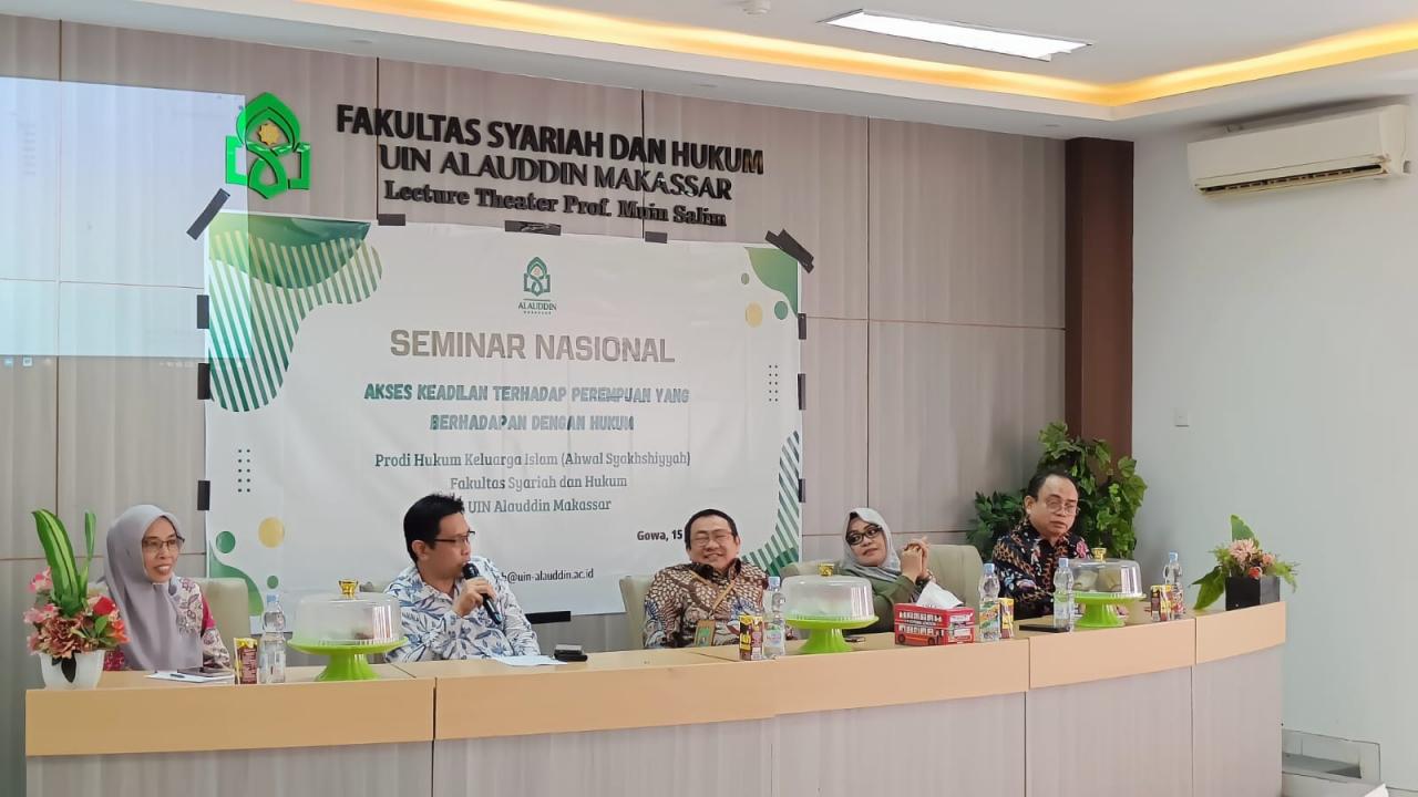 Gambar Seminar Nasional Prodi HKI UIN Alauddin Bahas Akses Keadilan Terhadap Perempuan
