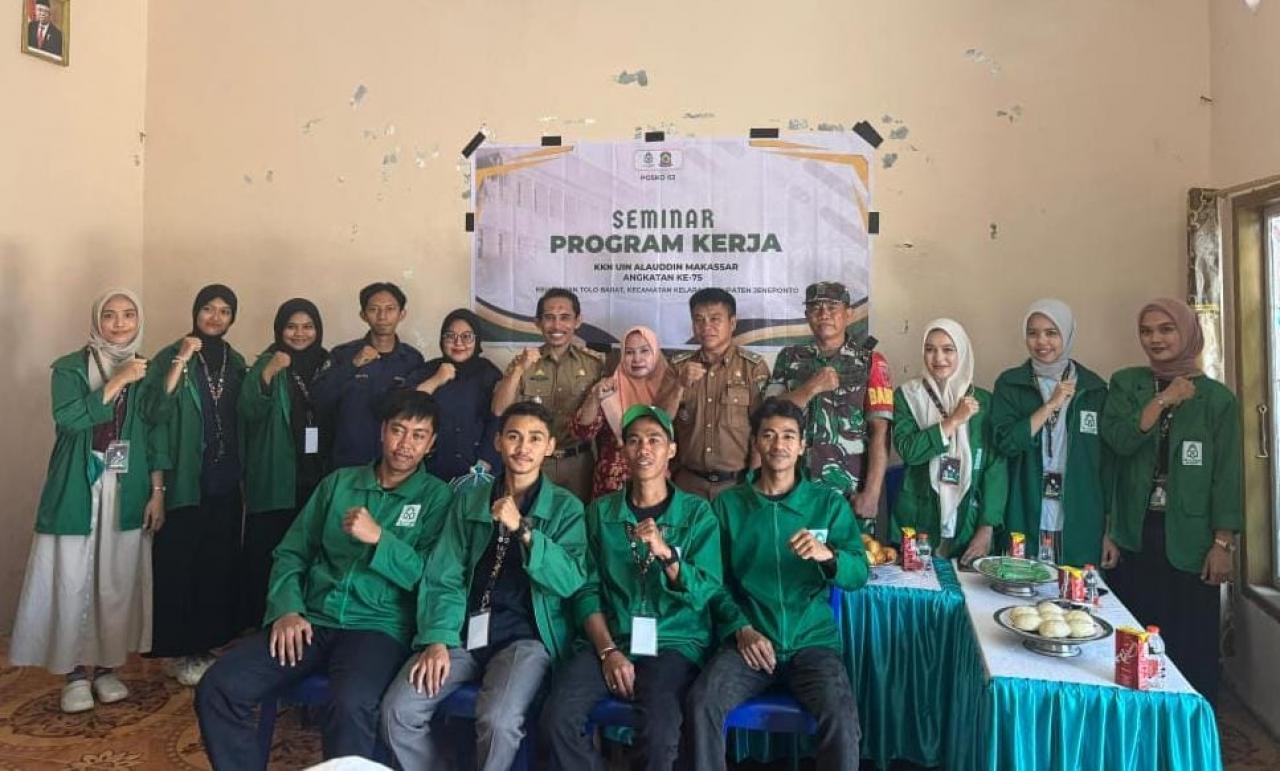 Gambar Seminar Program Kerja, Mahasiswa KKN Tolo’ Barat Utamakan Edukasi Kesehatan