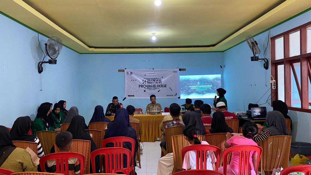 Gambar Seminar Proker Mahasiswa KKN Angkatan 75, Ajak Masyarakat Ulaweng Riaja Bersinergi