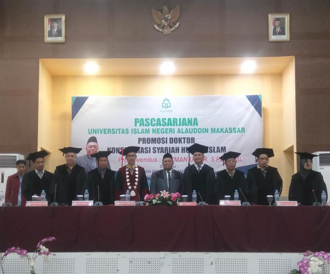 Gambar Sidang Promosi Doktoe Lukman Umar, Kaji Ombudsman RI Perwakilan Sulawesi Barat