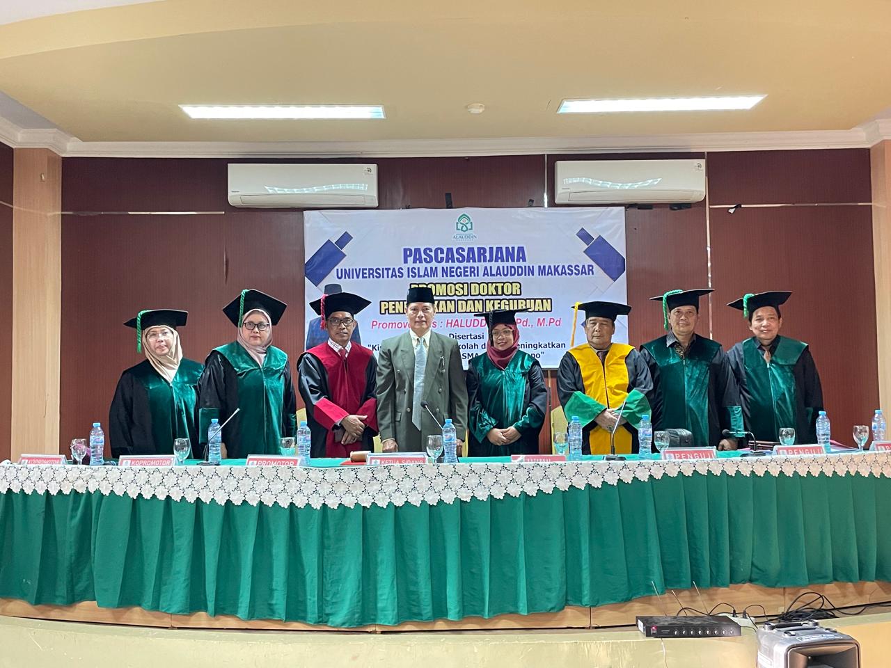 Gambar Sidang Promosi Doktor Haluddin Kaji Kinerja Pengawas Sekolah di Kota Palopo