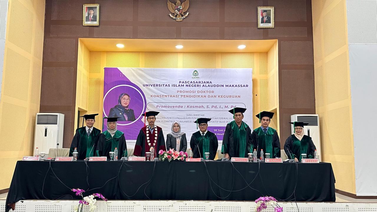 Gambar Sidang Promosi Doktor Kasmah, Kaji Penyelenggaraan Pendidikan Diniyah Formal Ulya