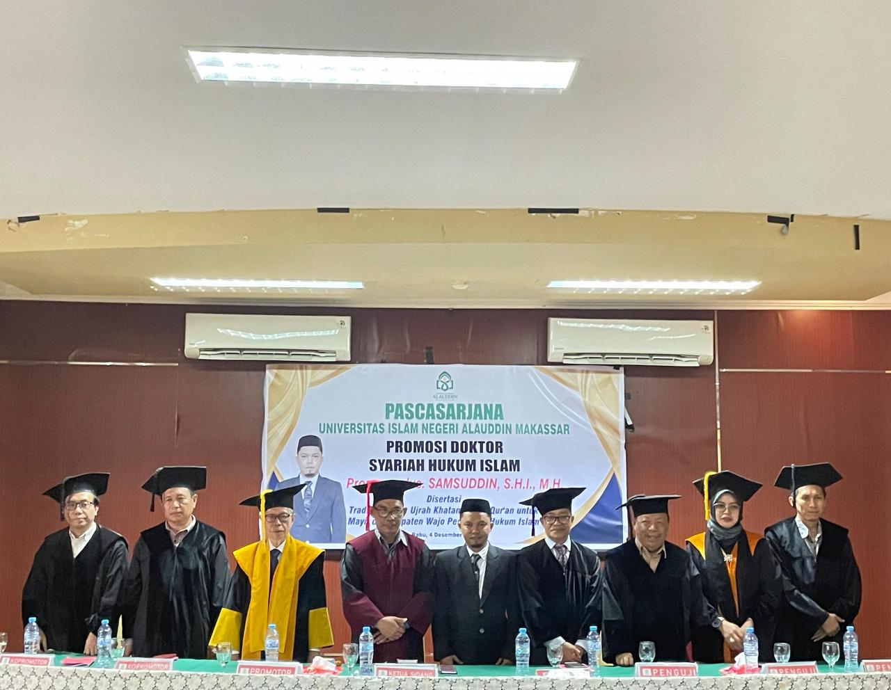 Gambar Sidang Promosi Doktor Samsuddin, Bahas Tradisi Buddu.