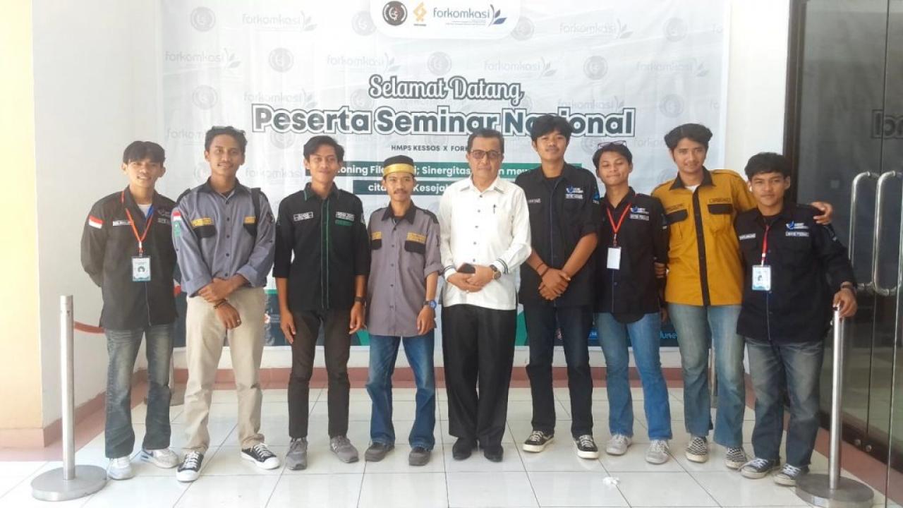 Gambar Sinergitas dalam Mewujudkan Kesejahteraan Sosial, HMPS Kessos dan Forkomkasi Gelar Seminar Nasiona