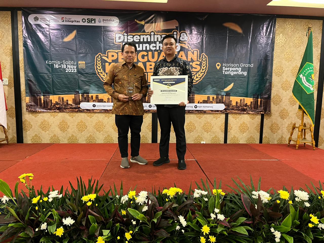 Gambar SPI UIN Alauddin Makassar Naik Kelas Kapabilitas SPI PTKN Level 2