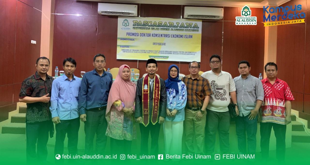 Gambar Teliti Produk Easy Wadiah, Sekretaris Prodi Perbankan Syariah UIN Alauddin Raih Gelar Doktor