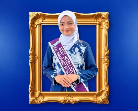 Mahasiswi Prodi Ekonomi Islam UIN Alauddin Raih Best Intelligence Halal Ambassador Sulsel 2026