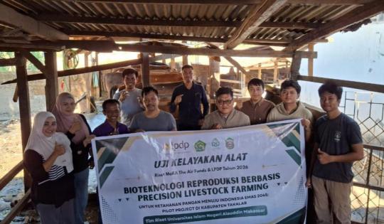 Tim Riset UIN Alauddin Uji Teknologi SITURU untuk Pemantauan Sapi Lokal di Takalar