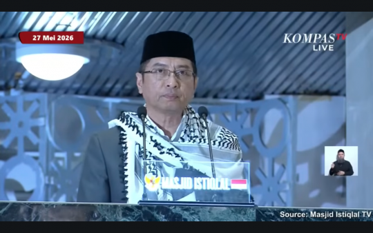 Khatib Iduladha di Masjid Istiqlal, Rektor UIN Alauddin Serukan Spirit Kurban dan Kemanusiaan