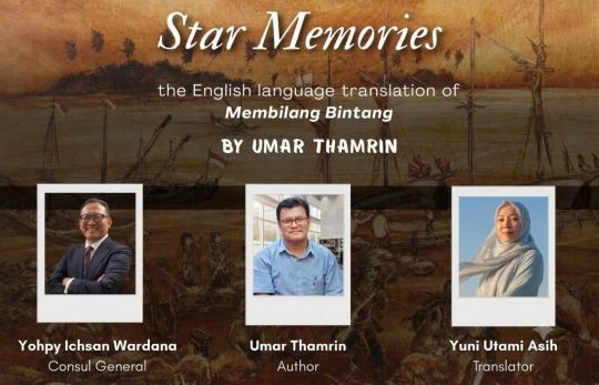Dosen BSI UIN Alauddin Luncurkan Novel Membilang Bintang Versi Bahasa Inggris