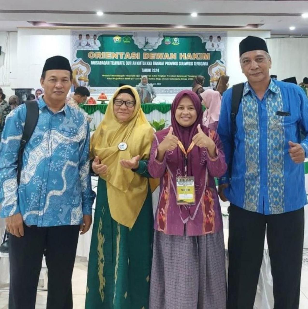 Gambar Tiga Alumni BSA FAH Ikuti Orientasi Dewan Hakim MTQ XXX di Sulawesi Tenggara