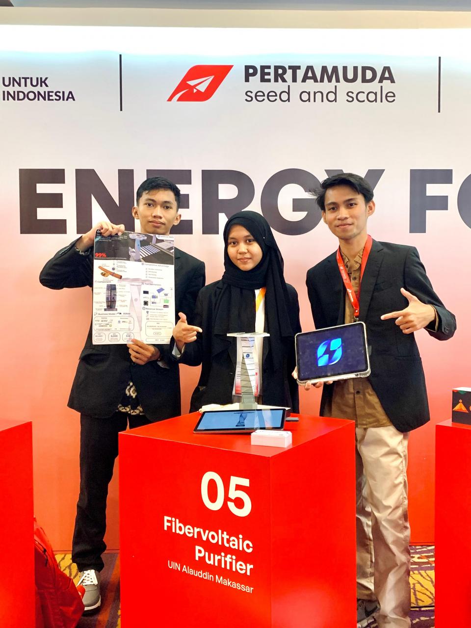 Gambar Tim UKM RITMA UIN Alauddin Raih Top 5 Energy Founder PT Pertamina di Surabaya