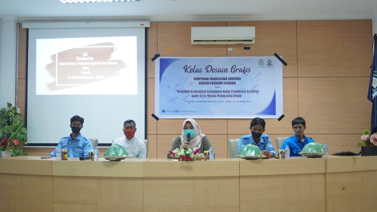 Gambar Tingkatkan Kreativitas Kader, HMJ HES FSH Adakan Pelatihan Desain Grafis