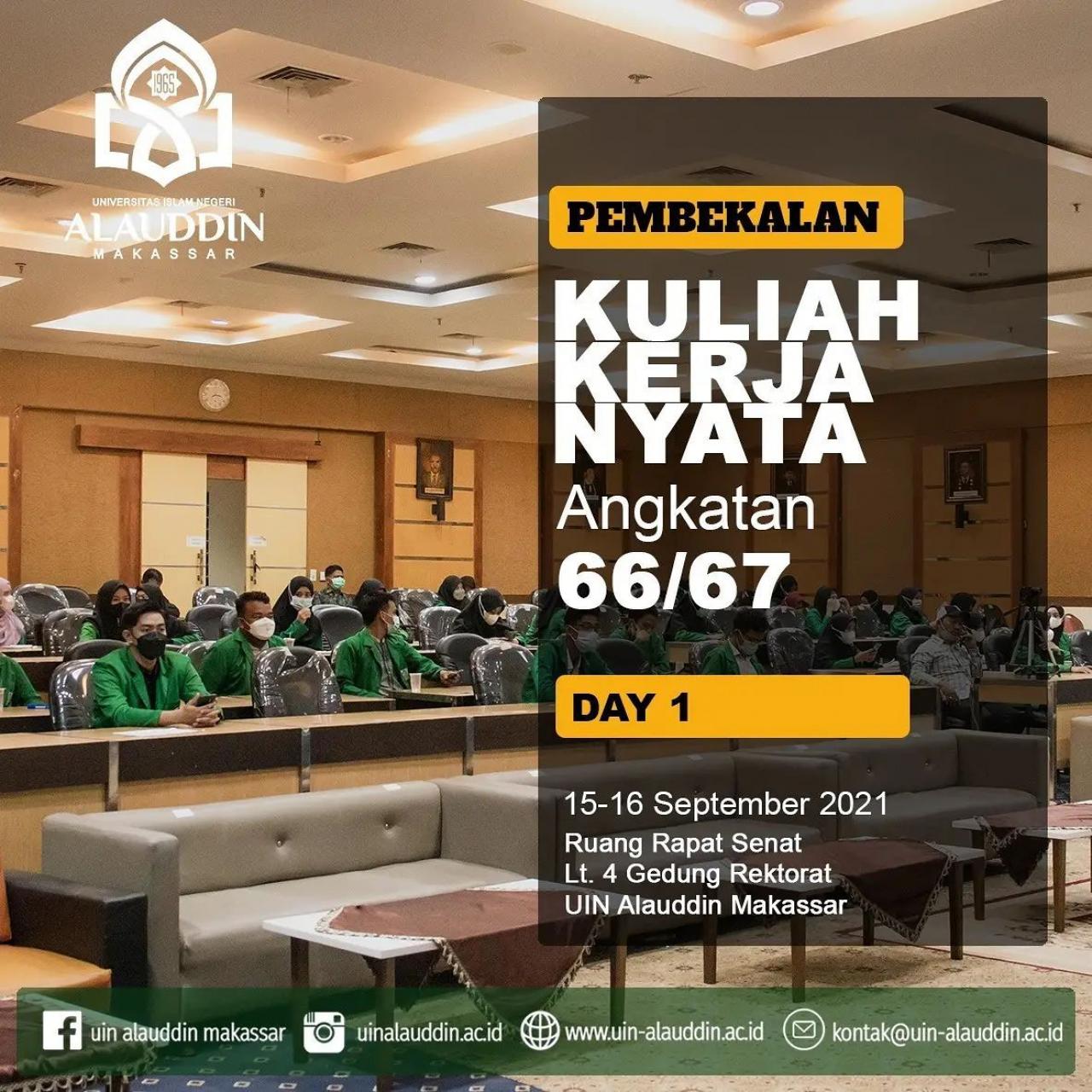 Gambar UIN Alauddin Makassar Gelar Pembekalan KKN Reguler Angkatan 66-67