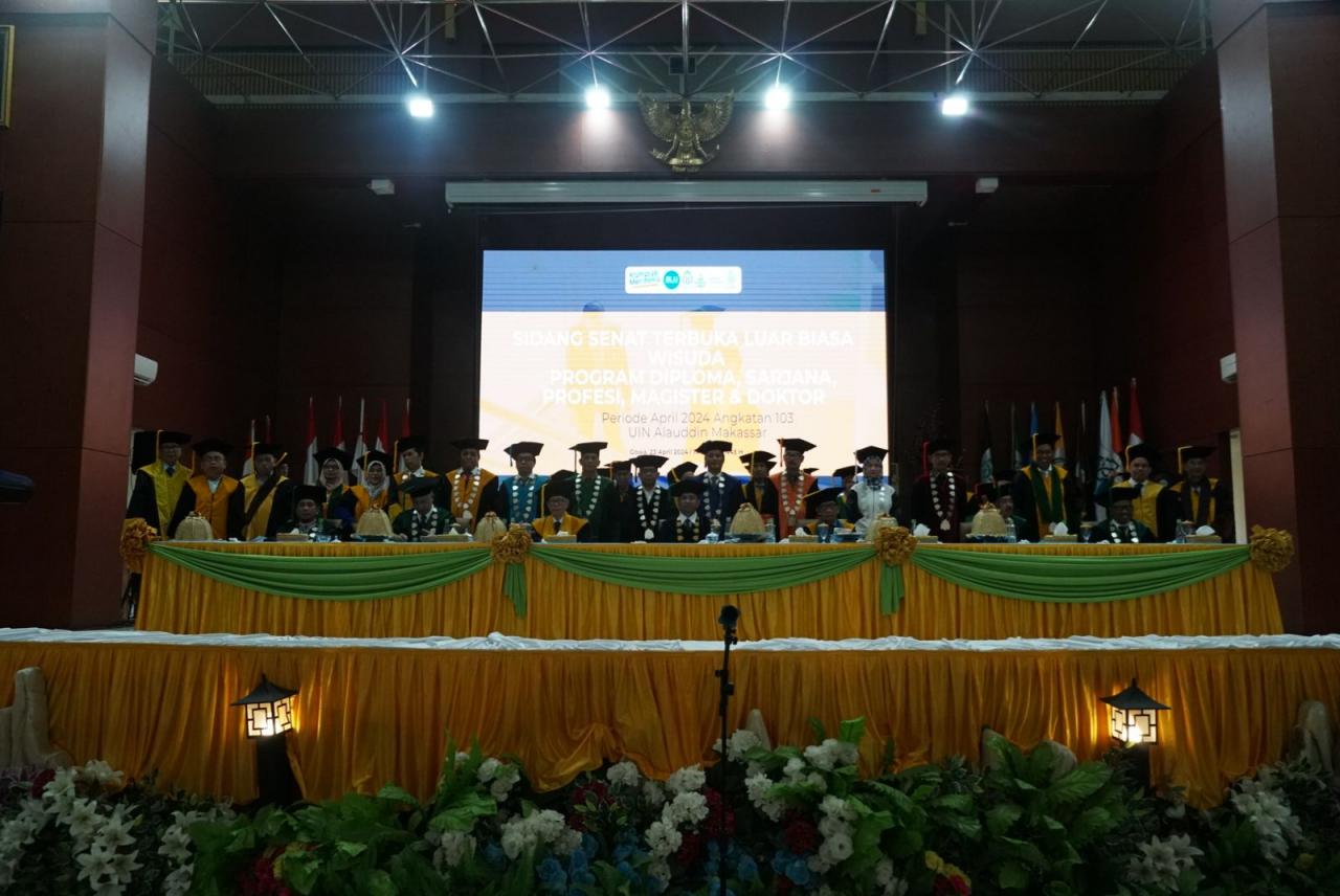 Gambar UIN Alauddin Makassar Gelar Wisuda Angkatan 103, Rektor: Jadilah Sarjana Petarung!