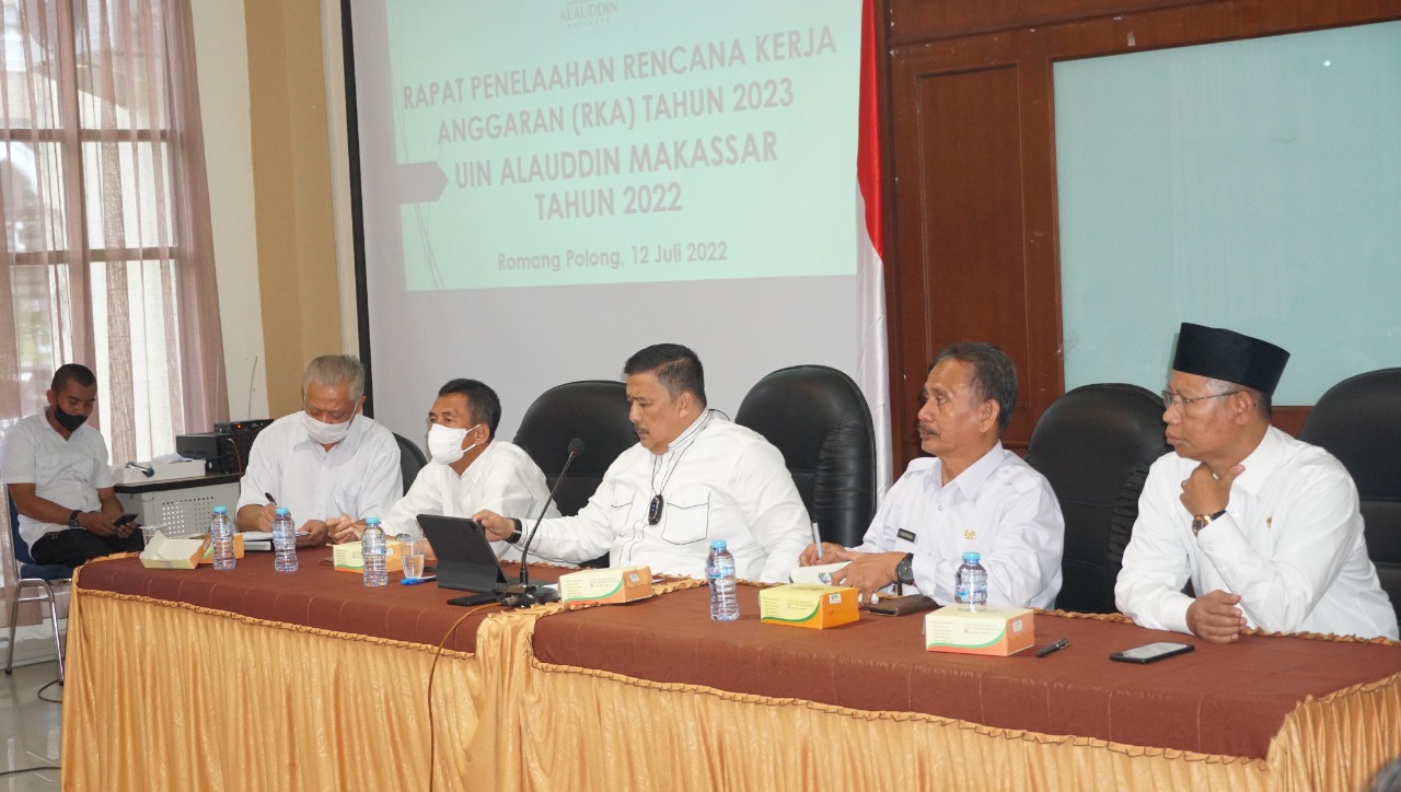 Gambar UIN Alauddin Makassar Rapat Penelaahan Rencana Kerja Anggaran Tahun 2023