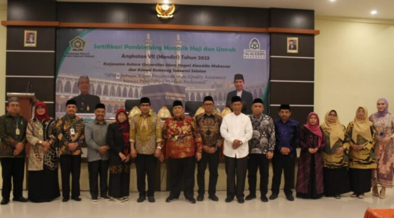 Gambar UIN Makassar Kerjasama Kemenag Sulsel Gelar Sertifikasi Pembimbing Manasik Haji dan Umrah