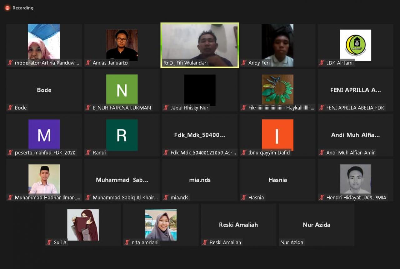 Gambar UKM LDK Al Jami UIN Alauddin Makassar Bahas Moderasi Beragama