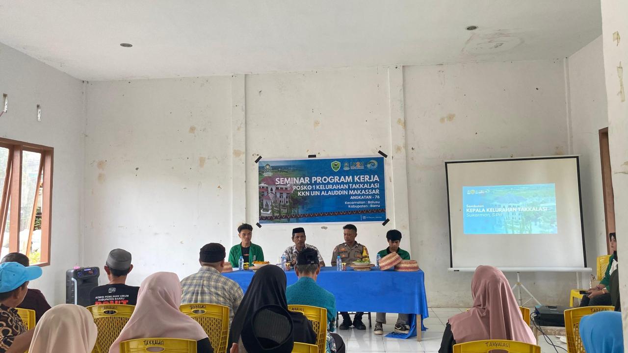 Gambar Usul Program Kerja, Mahasiswa KKN Angkatan 76 Kelurahan Takkalasi Fokus Tiga Bidang Utama
