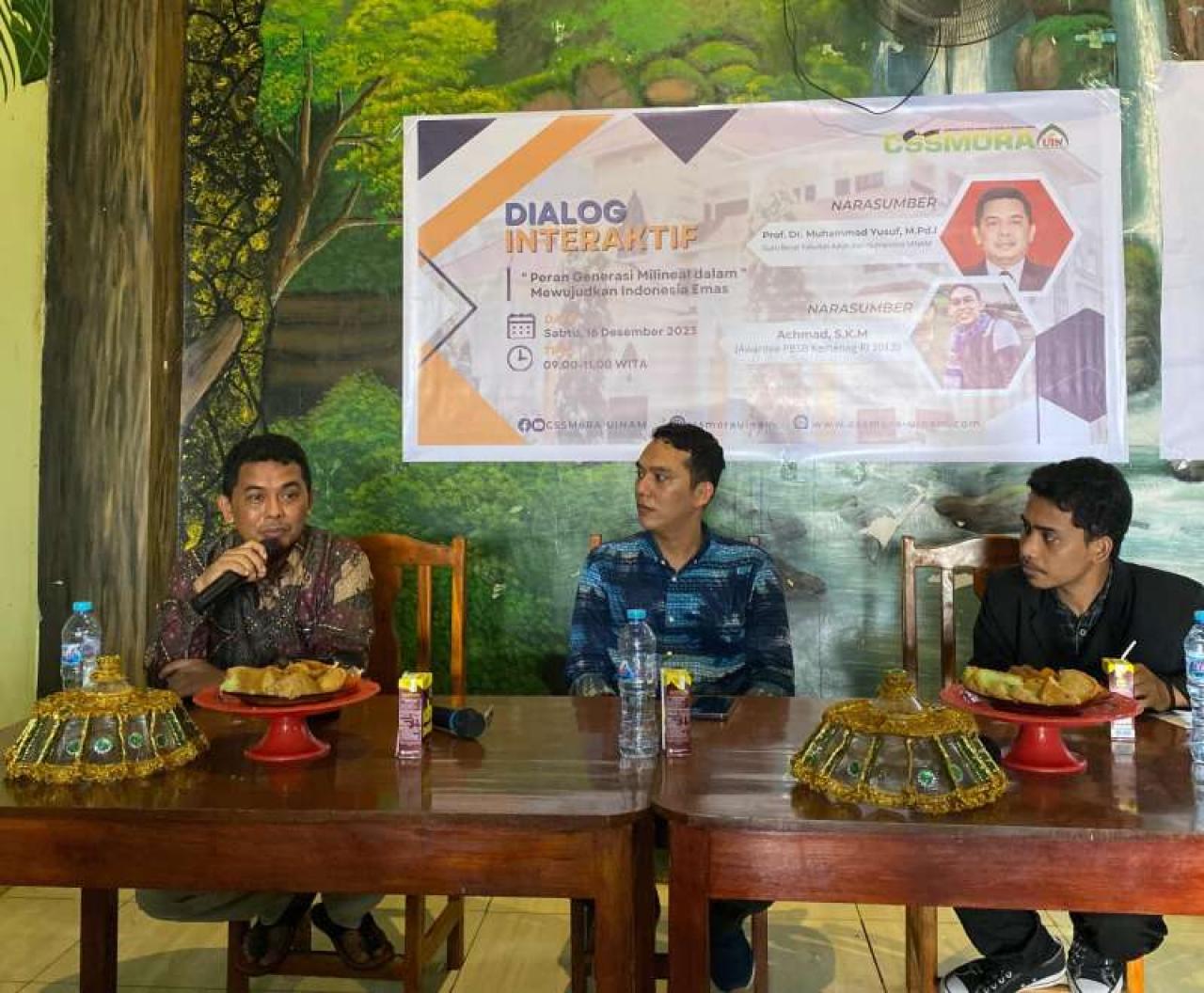 Gambar Wakil Dekan I FAH UIN Alauddin Bicara Generasi Milenial pada Harlah ke-7 CSSMoRA