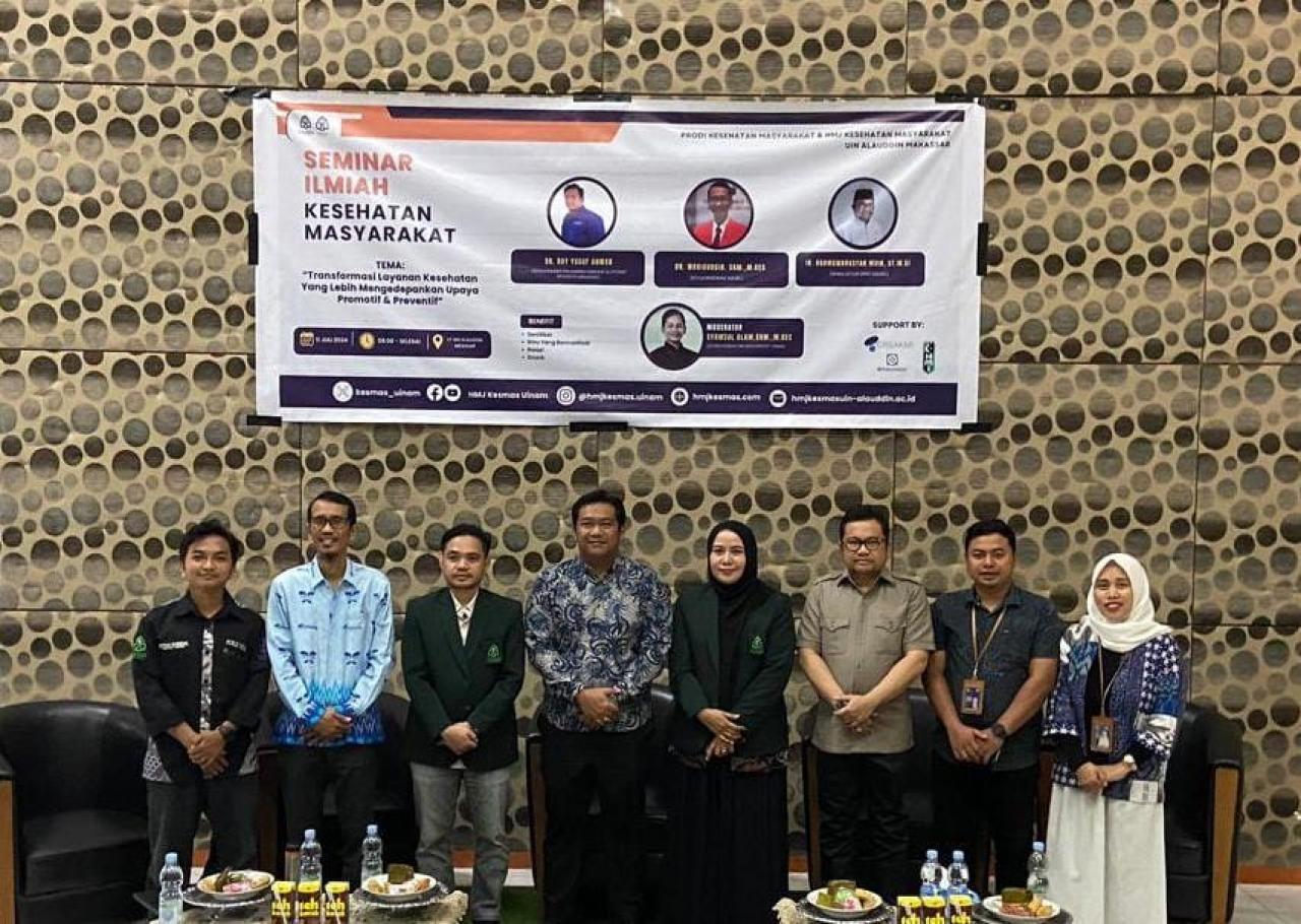 Gambar WD III FKIK Buka Kegiatan Seminar Ilmiah HMJ Kesmas UIN Alauddin Makassar
