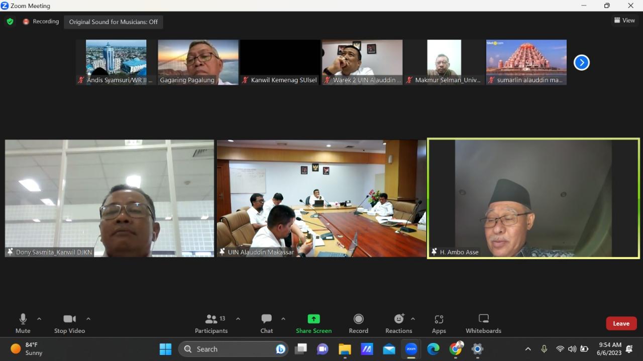 Gambar WR II UIN Alauddin Makassar Bentuk Timsus Selesaikan Tukar Guling Tanah dengan Unismuh